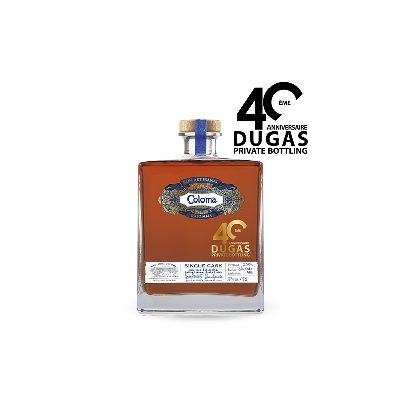 Coffret rhum vieux Coloma 8 ans