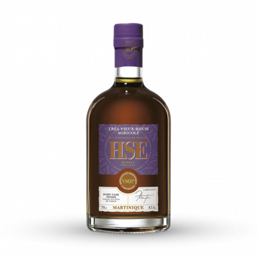 Rhum Très Vieux Rhum Agricole HSE  Porto Cask Finish 70cl 45%vol.