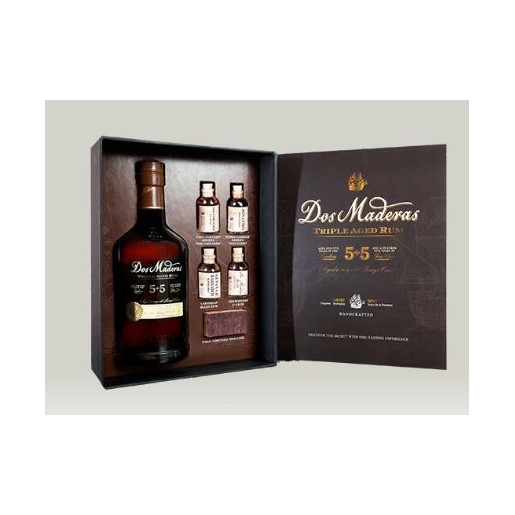 Coffret Rhum Dos Maderas PX 5+5 + 4 mignonettes 40%vol 70cl