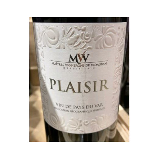 Vin du Pays du Var Plaisir Rouge IGP 75cl 13.5%vol