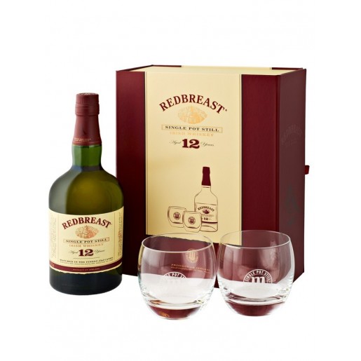 Coffret Redbreast 12 ans Single Pot 70cl + 2 verres