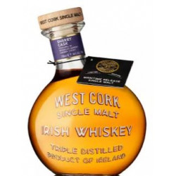 West Cork Single Malt Triple distilled Sherry cask Irish Whiskey 70cl 46%vol.