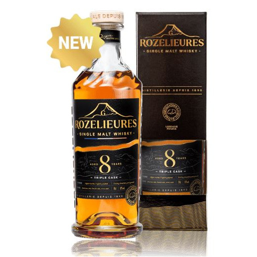 Whisky Rozelieures 8 ans Triple Cask 70cl 42%VOL.