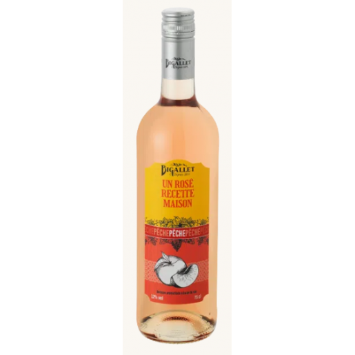 Vin fruité Rosé Pêche 75cl Bigallet 12%vol. - Gamme Premium
