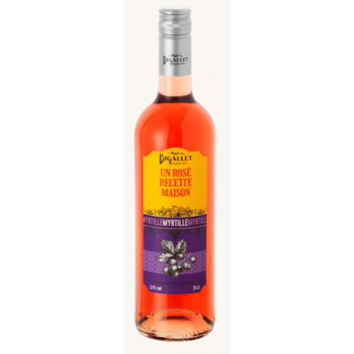 Vin fruité Rosé Myrtille 75cl Bigallet 12%vol. - Gamme Premium