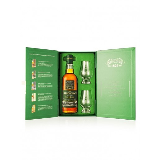 Glendronach Revival 15 ans 46°  70cl coffret 2 verres