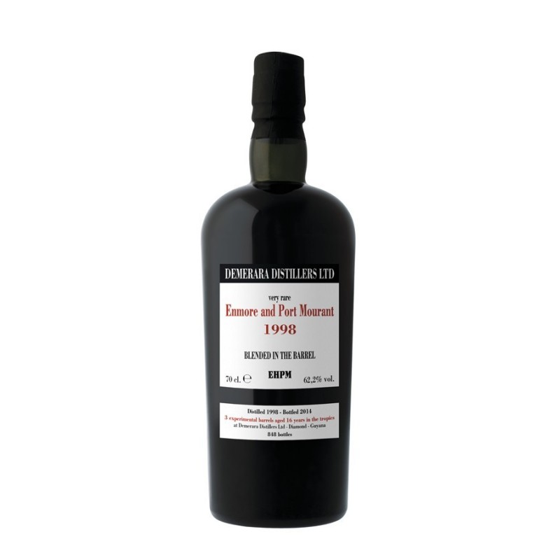 ENMORE AND PORT MOURANT 1998 16 ans Demerara EHPM 70cl  62.2°