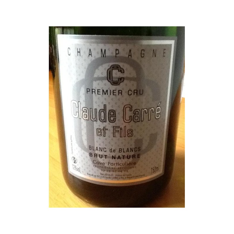 Champagne Claude Carré blanc de blancs Brut nature 75cl