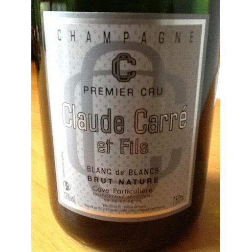 Champagne Claude Carré blanc de blancs Brut nature 75cl