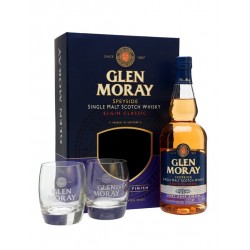 Coffret Glen Moray Port Cask Finish 70cl + 2 verres